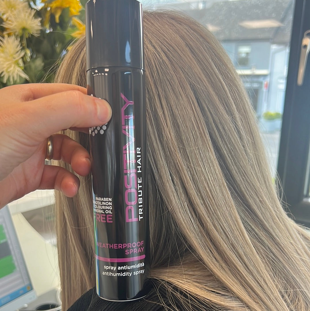 Positivity weatherproof spray