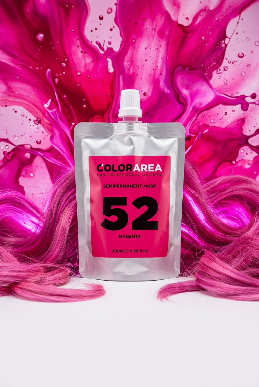 Colorarea semipermanent mask magenta 52