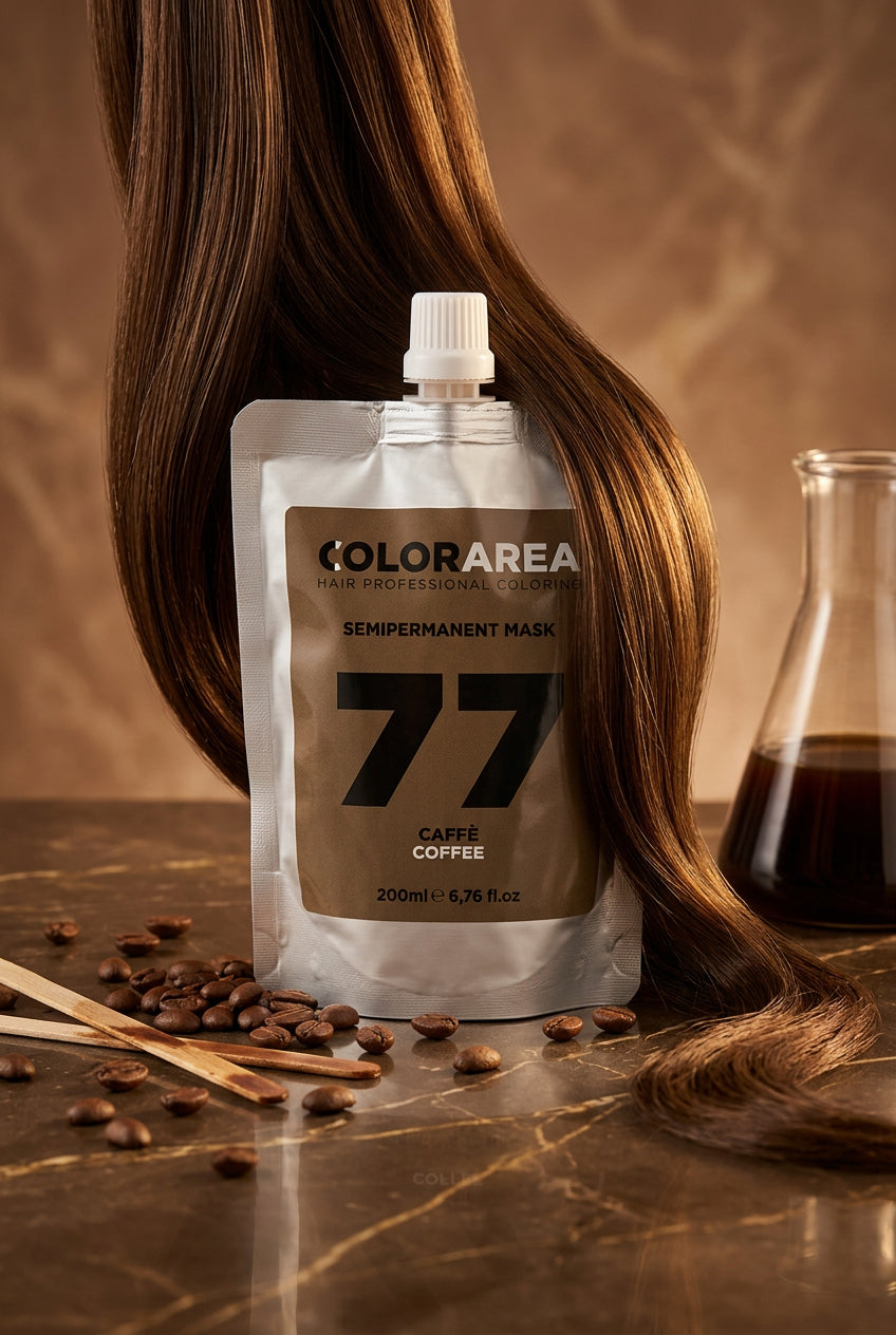 Colorarea semi permanent mask coffee 77